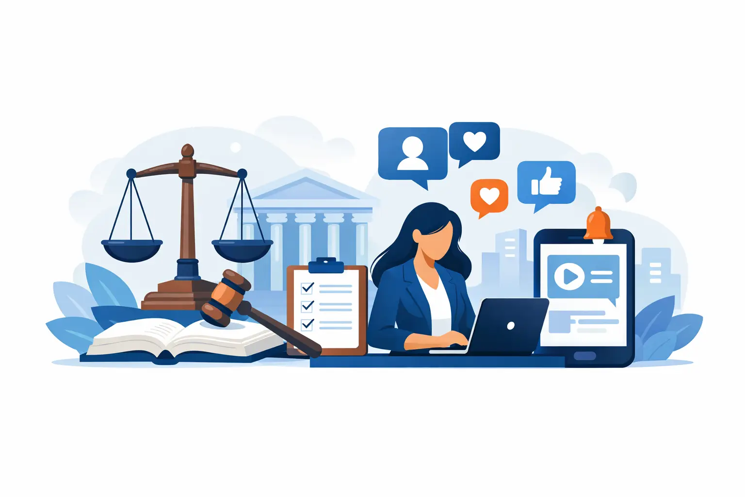 Conteúdo jurídico para redes sociais que gera autoridade